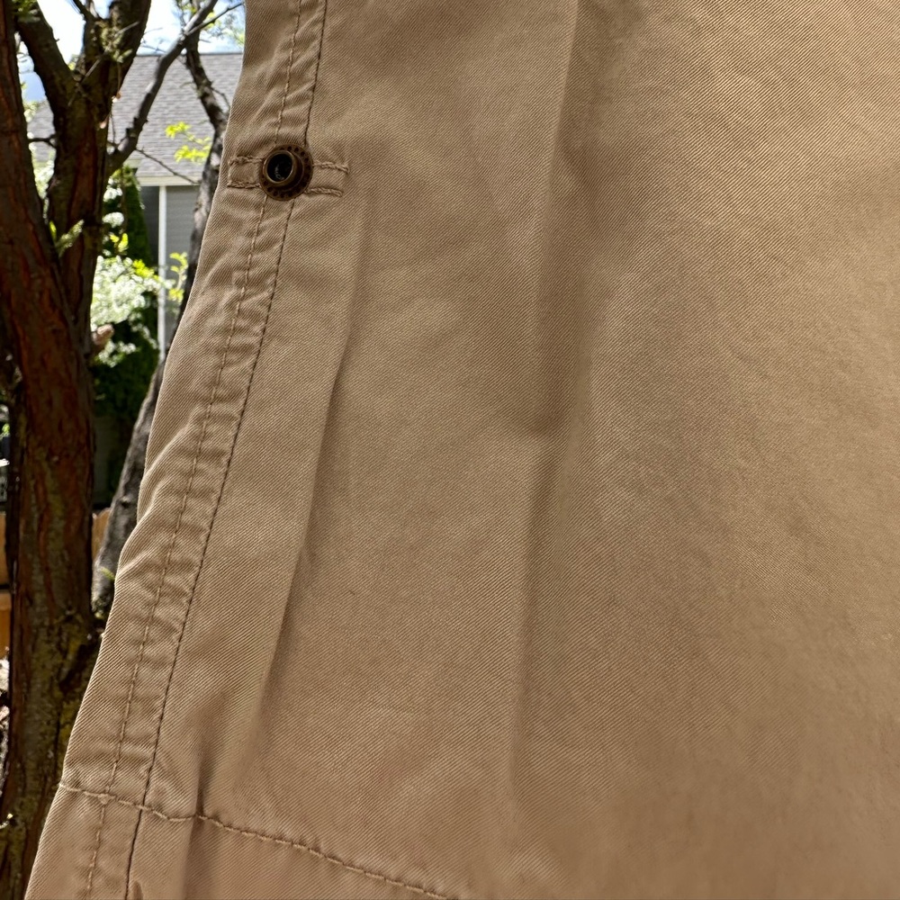 J. Crew NWOT Tan Utility Chino Classic Twill Cotton Roll Up Shorts size 12 - Picture 10 of 15